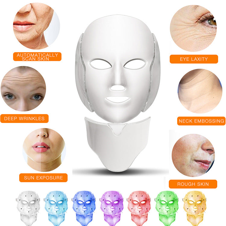Professional LED Light Therapy Mask Therapy Acne Mask Neck Beauty Led Mask(WITHOUT NECK)