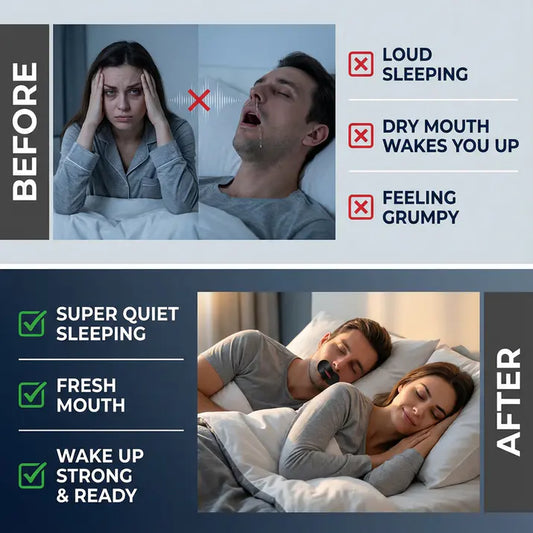 Novexa SleepPro Mouth Tape - Wake Up Energized with Deeper Sleep, Zero Snoring & Better Breathing